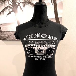 vintage FAMOUS STARS & STRAPS t-shirt! size S